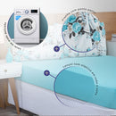 Jogo de Lençol Casal Padrão 3 Peças Esmeralda 100% Algodão Percal 150 Fios C