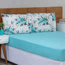 Jogo de Lençol Casal Padrão 3 Peças Esmeralda 100% Algodão Percal 150 Fios C