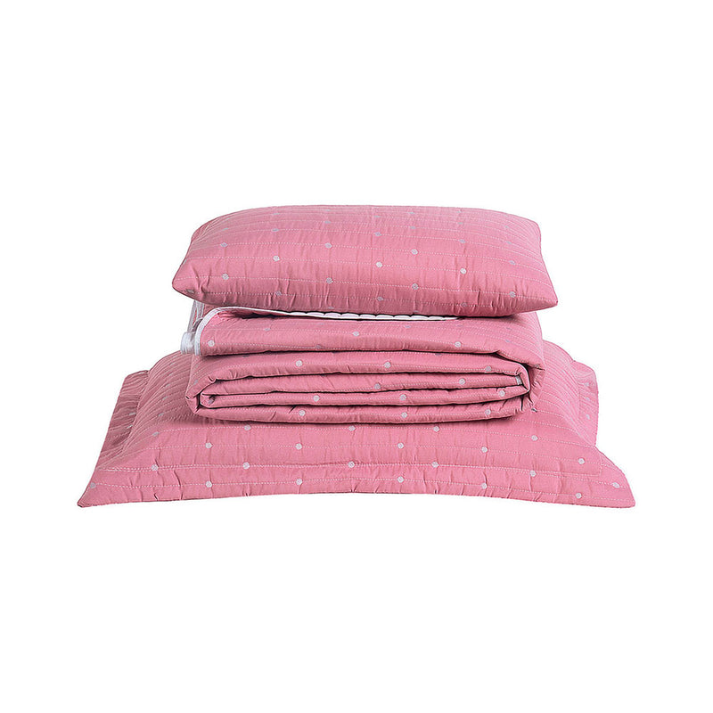 Kit Cobre Leito Solteiro 4 Peças Bordado Urbany 100% Poliéster Hipercal 400 Fi