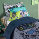 Kit Edredom Solteiro 5 Peças Game Juvenil 100% Poliéster Hipercal 400 Fios