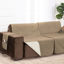 Protetor de Sofá Assento 1,80m Retrátil 100% Poliéster Cor:PalhaCáqui (50-01