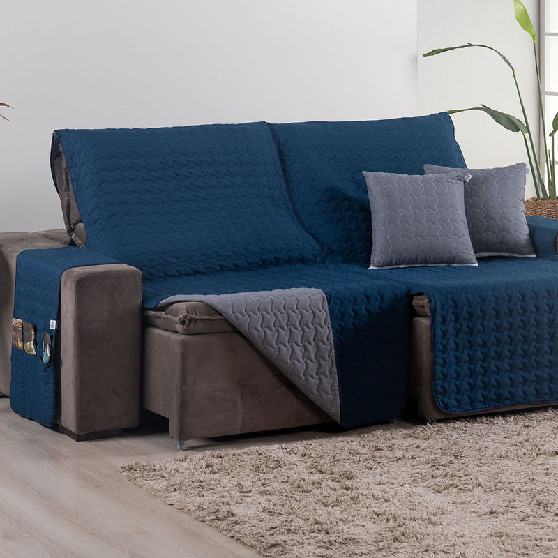 Protetor de Sofá Assento 1,80m Retrátil Shield 100% Poliéster Hipercal 400 Fi