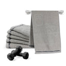 KIT TOALHA FITNESS 6 PEÇAS - Cor:Grafite (800FITNESS349)