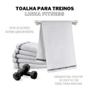 KIT TOALHA FITNESS 6 PEÇAS - Cor:Branco