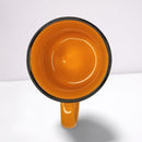 Caneca Zaro Café Laranja com Borda Preta 70ml
