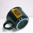 Caneca Zaro Café Verde com Borda Dourada 70ml