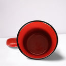 Caneca Zaro Café Vermelha com borda preta 200ml