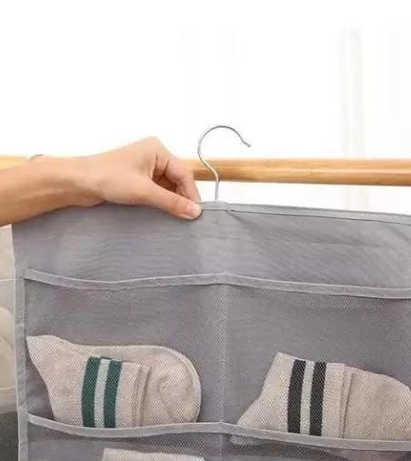 Cabide Organizador Multiuso Suspenso Com 24 Nichos para Roupas Intimas