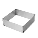 Forma Quadrada Expansível Inox Bolo Torta Doces Confeiteiro Pequeno