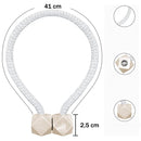 Kit 2 Prendedor de Cortina Magnético Multifuncional com Pérolas