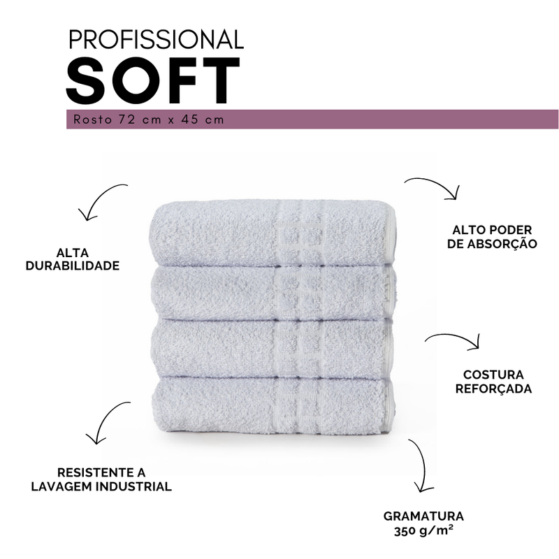 AVULSA DE ROSTO 1 PEÇAS SOFT  - Cor:Branco