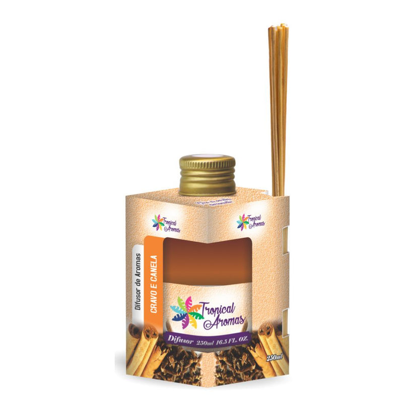 Difusor de Ambiente Cravo e Canela 250ml - Tropical Aromas