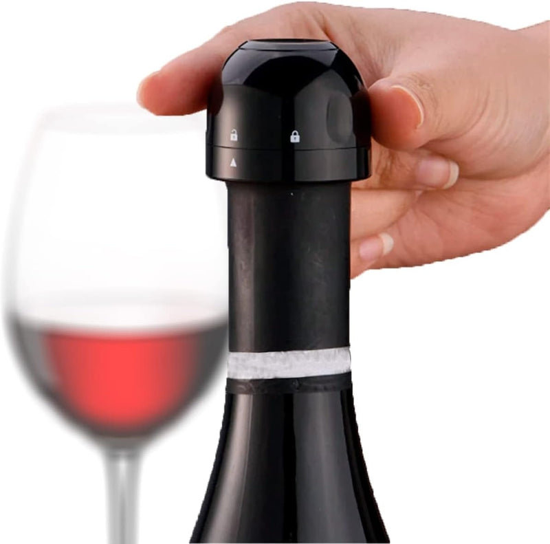 Tampa De Silicone A Vácuo Para Garrafa De Vinho Tinto Selad