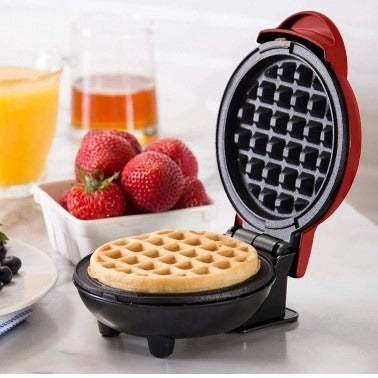 Panela Elétrica De Waffle 110V Vermelha