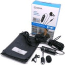 Microfone Boya BY-M1 omnidirecional preto Original (D25-MICROFONEBOYABYM1)