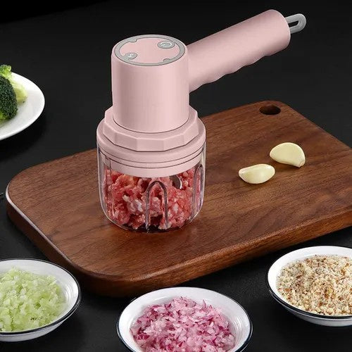 Mini Batedeira Elétrica Elétrica Recarregável Portátil Mixer De Mão Rosa (D25-TRITURA