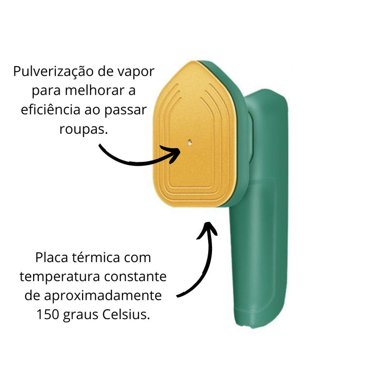 Mini ferro Bivolt (110V~220V) para viagem passar roupa super pratico