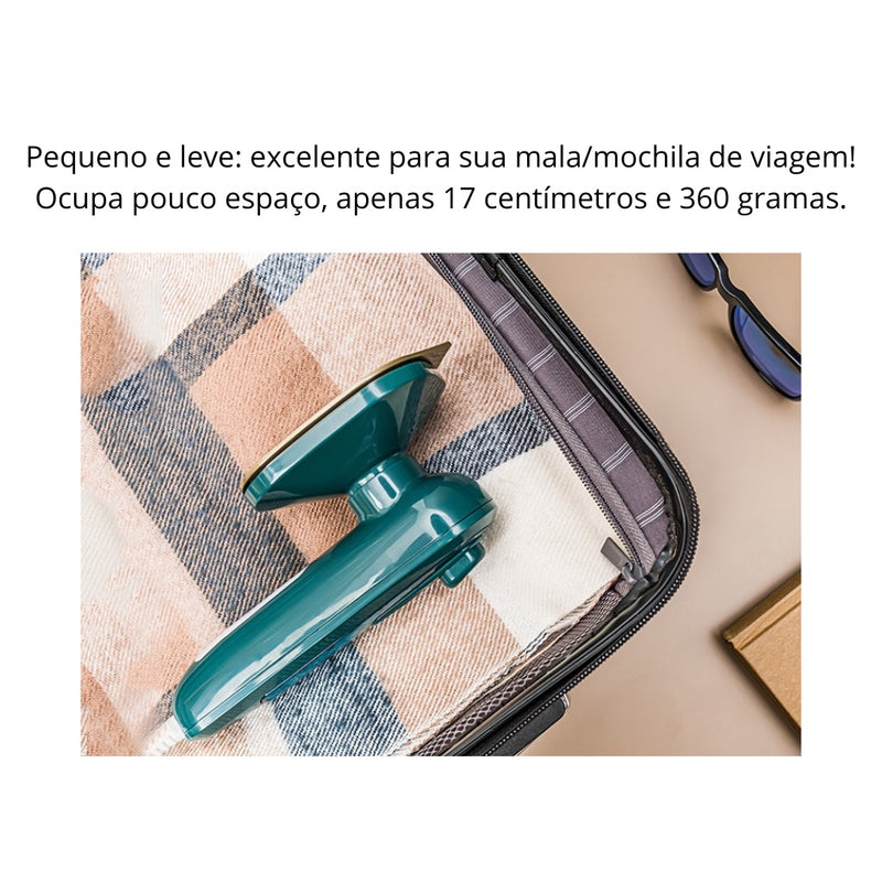 Mini ferro Bivolt (110V~220V) para viagem passar roupa super pratico