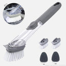 Escova Lava Louça MOP Dispenser Detergente Multiuso 2 em 1