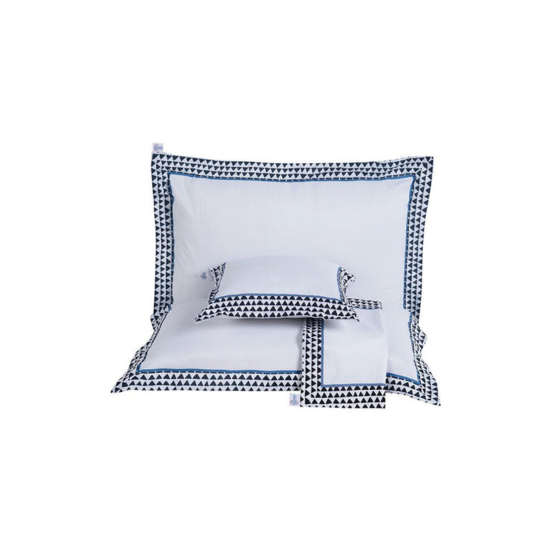 Kit Cobre Leito Dupla Face Casal Padrão Bordado Renove Hipercal 400 Fios