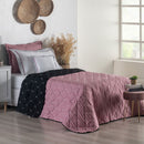 Kit Cobre Leito Dupla Face Solteiro Bordado Renove Hipercal 400 Fios Cor:rosê