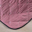 Kit Cobre Leito Dupla Face Solteiro Bordado Renove Hipercal 400 Fios Cor:rosê