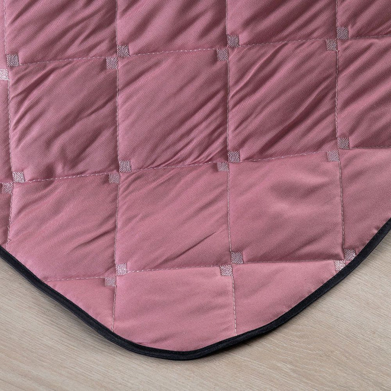 Kit Cobre Leito Dupla Face Solteiro Bordado Renove Hipercal 400 Fios Cor:rosê