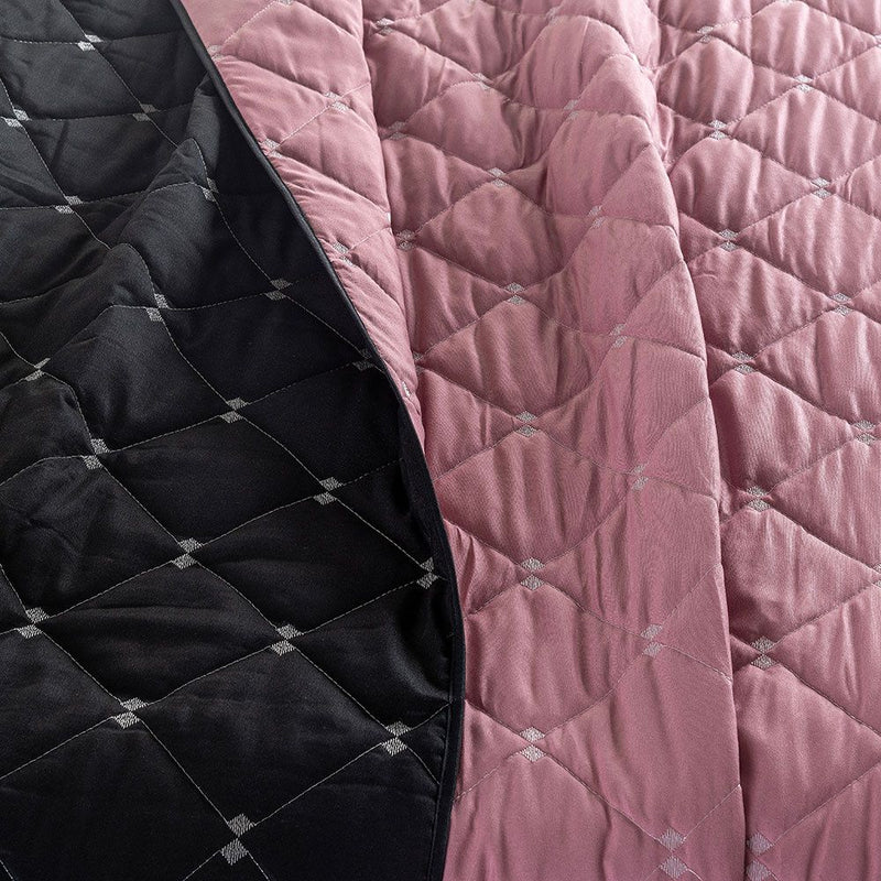 Kit Cobre Leito Dupla Face Casal Padrão Bordado Renove Hipercal 400 Fios