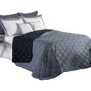 Kit Cobre Leito Queen Dupla Face Bordado Renove Hipercal 400 Fios 7 Peças