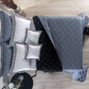 Kit Cobre Leito Queen Dupla Face Bordado Renove Hipercal 400 Fios 7 Peças