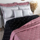 Kit Cobre Leito Queen Dupla Face Bordado Renove Hipercal 400 Fios 7 Peças