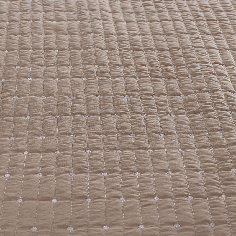 Kit Cobre Leito Solteiro 4 Peças Bordado Urbany 100% Poliéster Hipercal 400 Fi