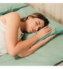 Capa Protetora de Colchão Hipoalergênico Solteiro Verde Impermeável