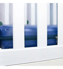 Capa Proteção de Colchão Azul Marinho Impermeável Berço Americano com Zíper