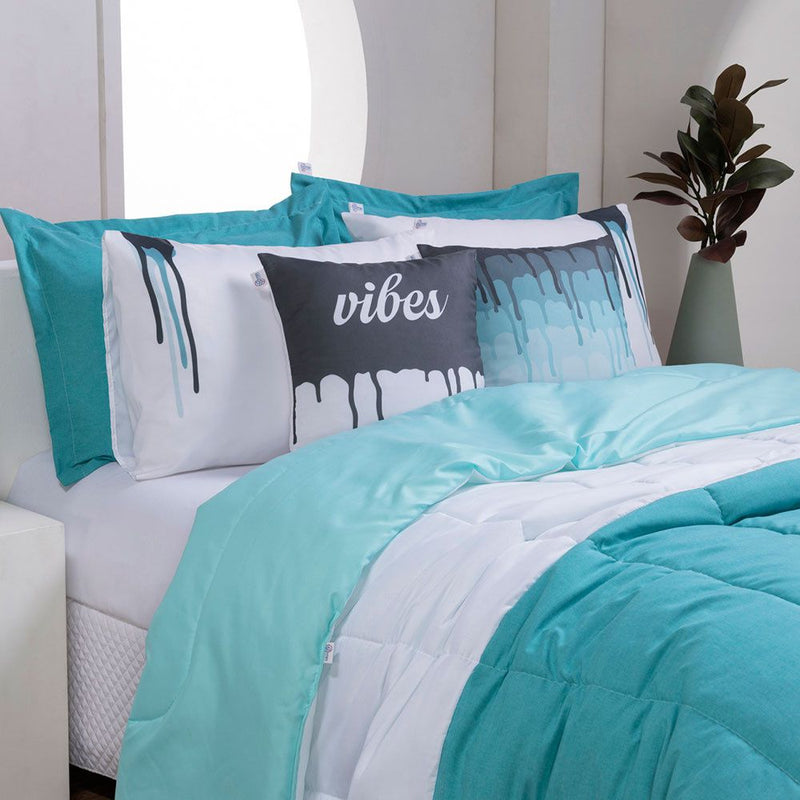 Kit Edredom Linho Colorful Casal King