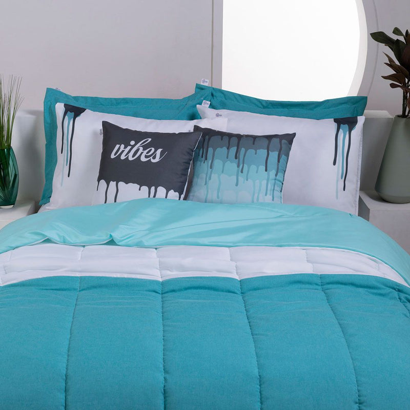 Kit Edredom Linho Colorful Casal King