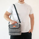 Bolsa Térmica com 2 Compartimentos Jacki Design - Vibe - Cinza