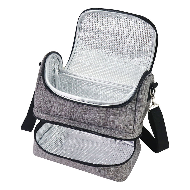Bolsa Térmica com 2 Compartimentos Jacki Design - Vibe - Cinza