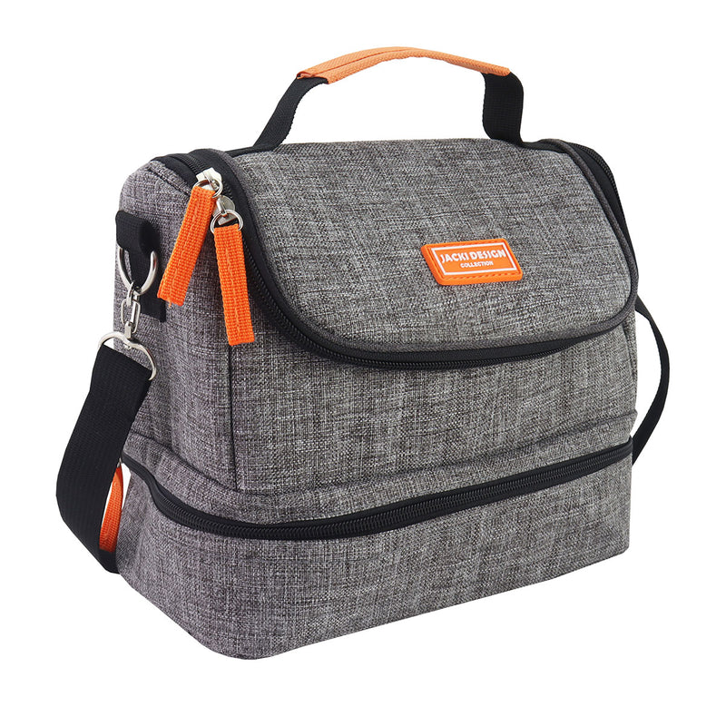 Bolsa Térmica com 2 Compartimentos Jacki Design - Vibe - Cinza