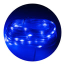 Led Pisca Linha Com 10 Metros Lampadas Tomada 8 Modos Natal Ano Novo Cor:Azul