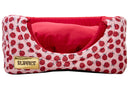 Cama Iglu e Toca Para Cachorro Luppet Luxo Vermelho Joaninha