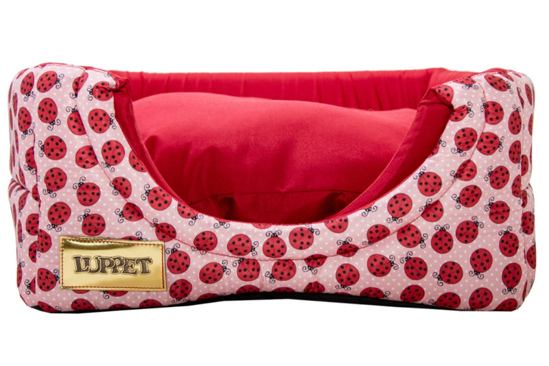 Cama Iglu e Toca Para Cachorro Luppet Luxo Vermelho Joaninha