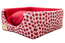 Cama Iglu e Toca Para Cachorro Luppet Luxo Vermelho Joaninha