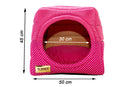 Cama Iglu e Toca Para Cachorro Luppet Rosa Poa Tamanho:G