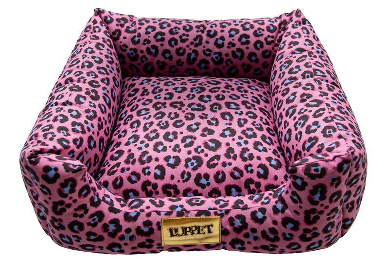 Cama para Cachorro Quadrada Impermeavel Luppet Oncinha Pink Tamanho:XGG