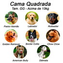 Cama Quadrada para Cachorro ou Gato Luppet Vermelho Joaninha Tamanho:GG