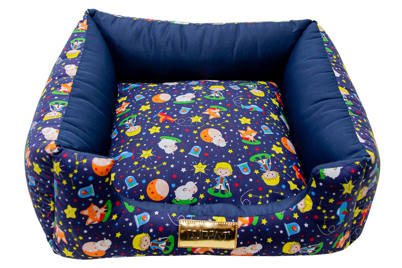 Cama Quadrada para Cachorro ou Gato Luppet Luxo Pequeno Príncipe Tamanho:GG
