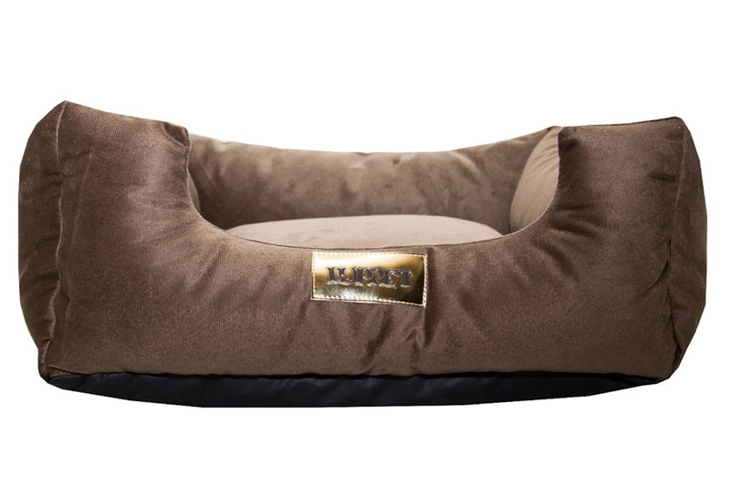 Cama Quadrada para Cachorro ou Gatos Super Luxo Luppet Marrom