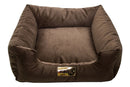 Cama Quadrada para Cachorro ou Gatos Super Luxo Luppet Marrom