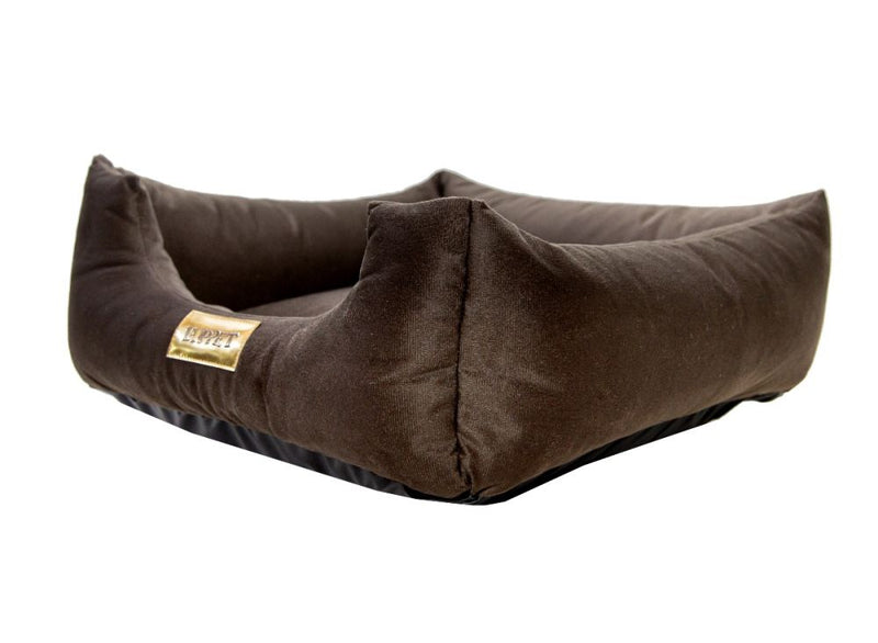 Cama Quadrada para Cachorro ou Gatos Super Luxo Luppet Marrom